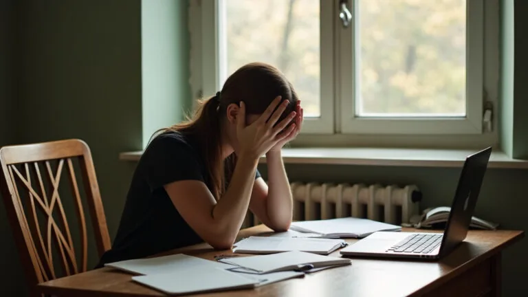 Open Bible and quiet reflection for anxiety and overthinking
